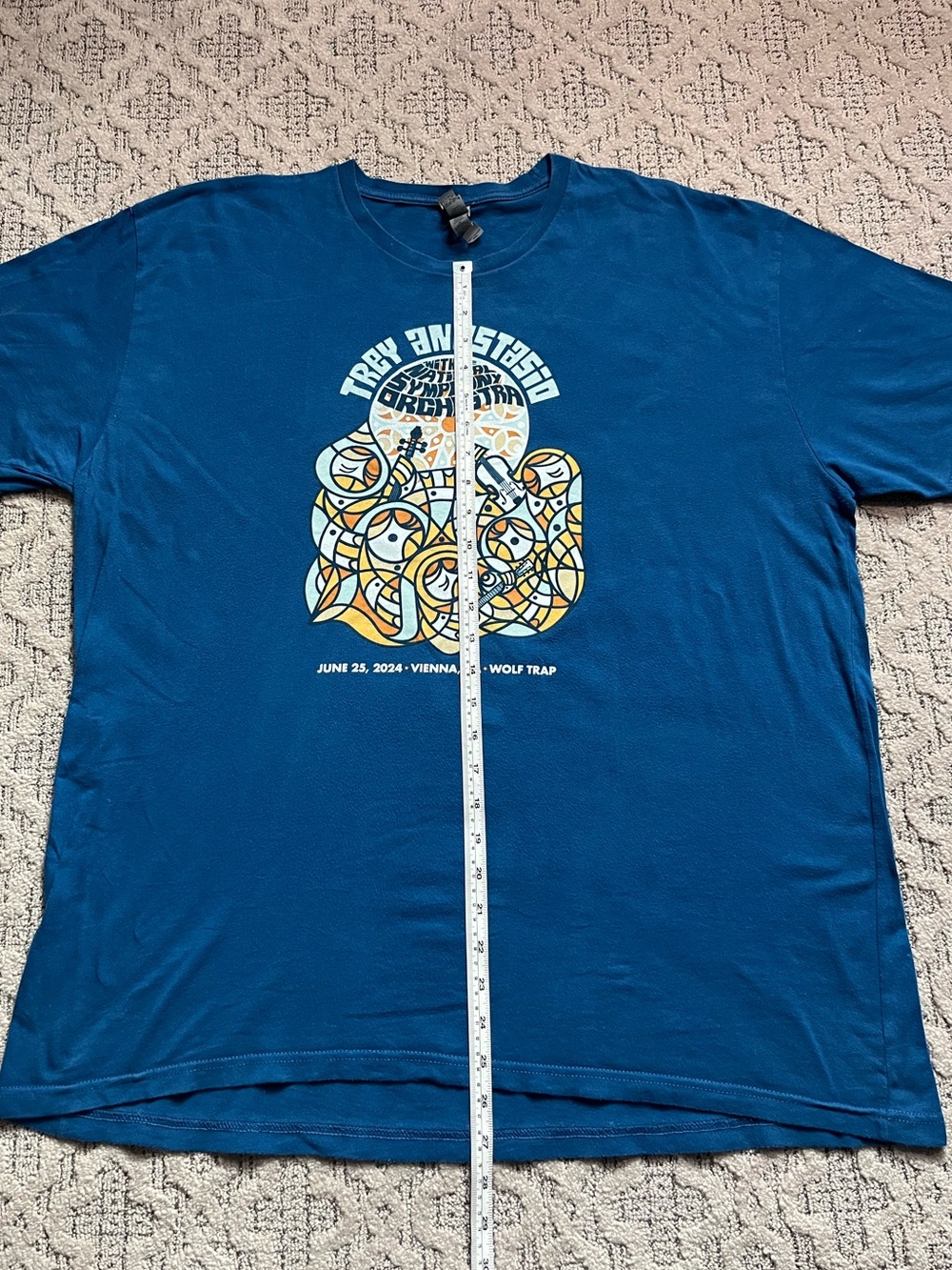 🎸 '23 Trey Anastasio Phish Nat. Symphony Orchestra Wolf Trap Virginia Tee - Picture 2 of 13